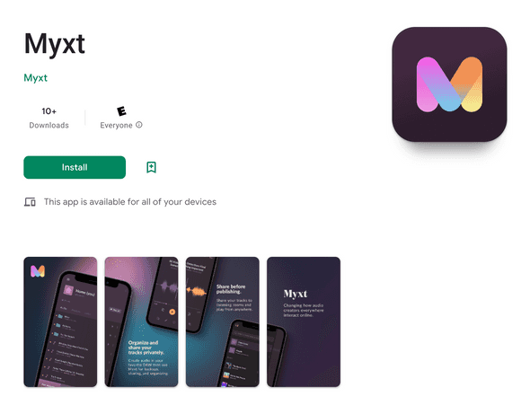 Myxt for Android